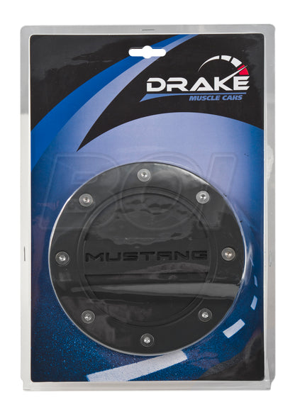2015-2023 Ford Mustang Matte Black Embossed Gas Fuel Door Comp Series