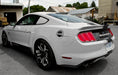 2015-2023 Ford Mustang Silver w/ Black Fill Embossed Gas Fuel Door Comp Series