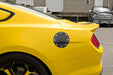 2015-2023 Ford Mustang Black Embossed Gas Fuel Door w/ "GT" Letters Comp Series