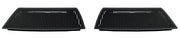 2003-2004 Mustang SVT Cobra Black Hood Heat Extractor Vent Grilles - Pair
