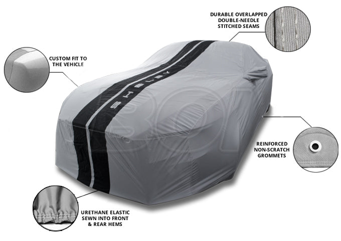 2015-2020 Mustang Shelby GT350 Genuine Ford Weathershield Car Cover w Snake Logo