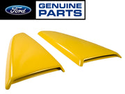 2015-2020 Mustang Genuine Ford Side Quarter Window Scoops Cover Triple Yellow H3