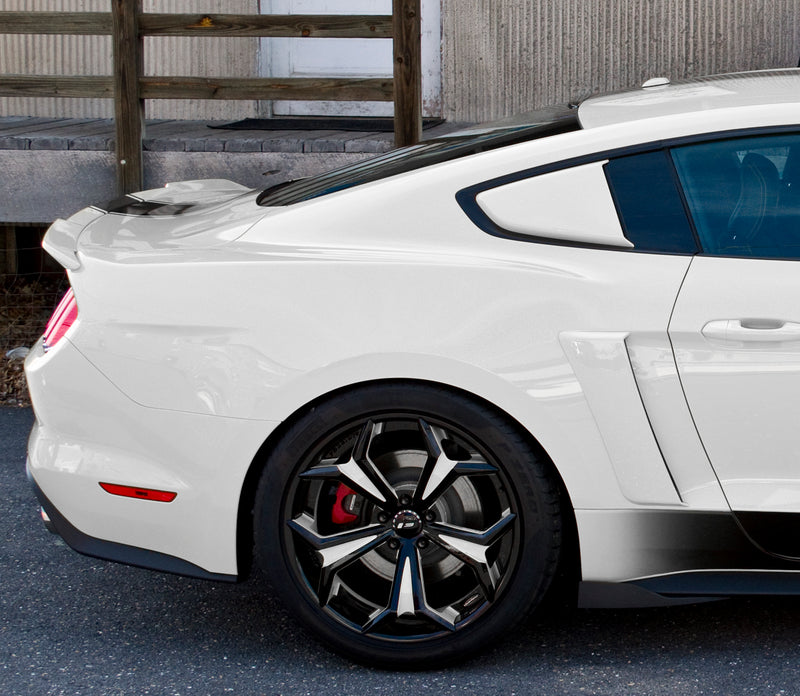 2015-2023 Mustang Genuine Ford Side Quarter Window Scoops Covers Oxford White YZ