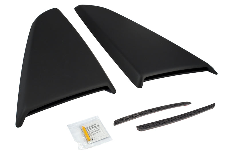 2015-2023 Mustang Genuine Ford Side Quarter Window Scoops Covers Matte Black