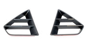 2018-2023 Mustang GT Scott Drake Front Upper Grille Inserts Black - Pair