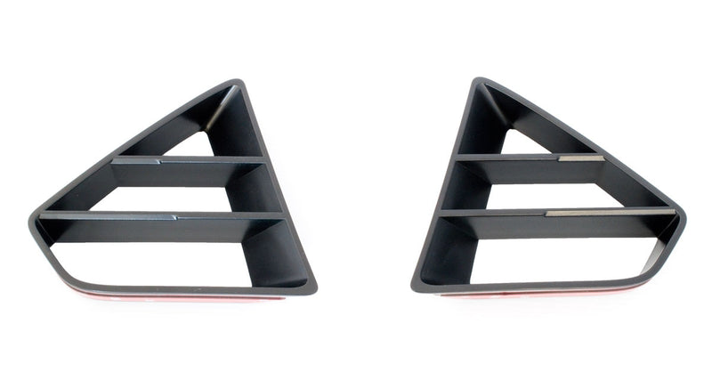 2018-2023 Mustang GT Scott Drake Front Upper Grille Inserts Black - Pair