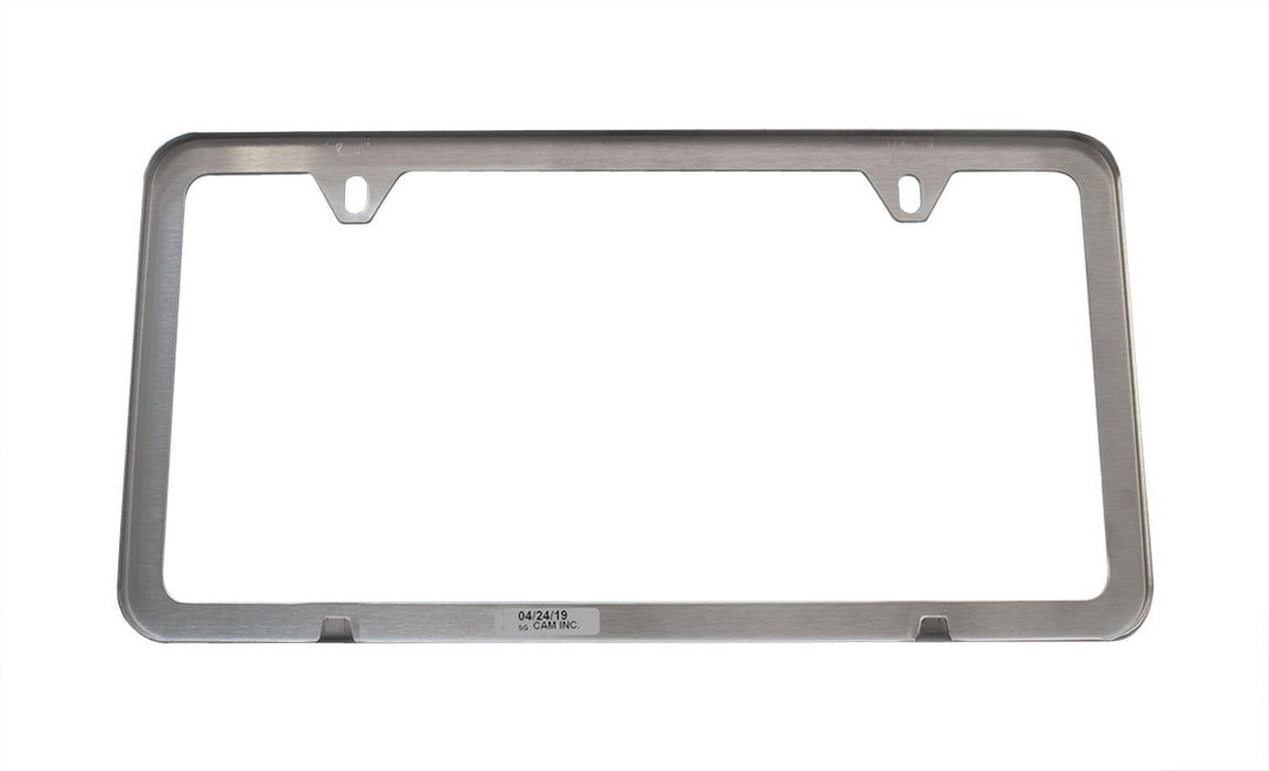 Ford Performance License Plate Frame - Brushed Stainless Steel