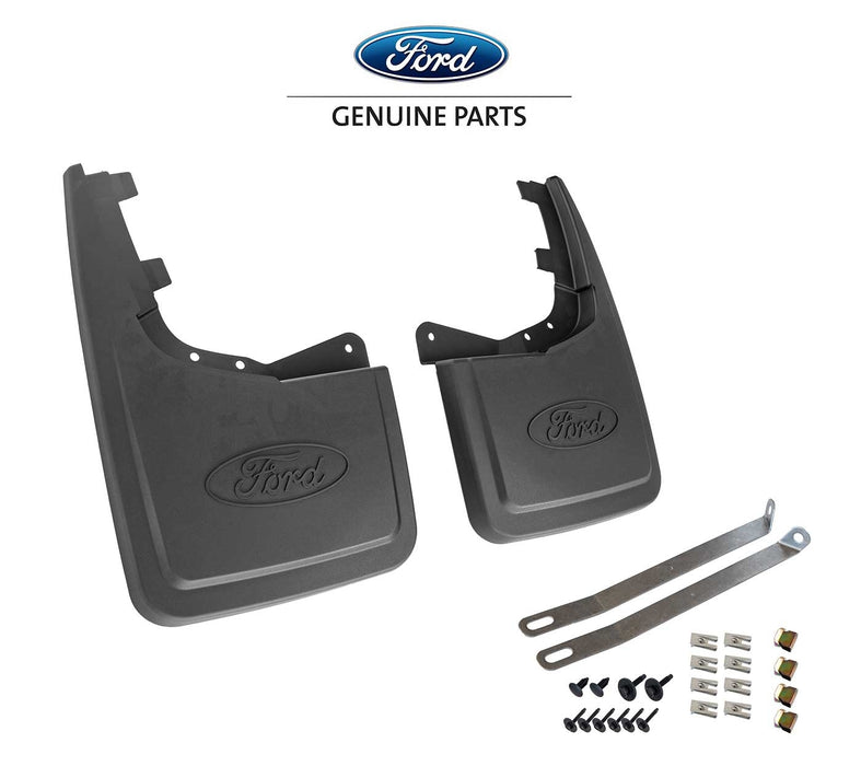 2021 Ford F-150 Ford OEM ML3Z-16A550-BA Black Rear Mud Flaps Splash Guards