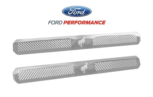 2021-2023 Ford Bronco OEM Door Sill Step Plates Pair Polished Stainless Steel