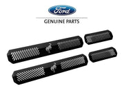2021-2023 Bronco 4-Door Genuine Ford OEM Sill Step Plates Black Stainless Steel