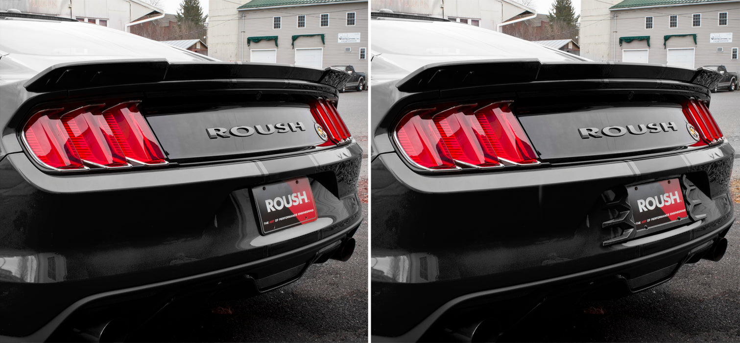 2015-2020 Ford Mustang Custom Painted Rear License Plate Frame Black UA
