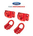 2021-2023 Bronco Ford Performance OEM Red Front & Rear Tow Hooks Set of 4