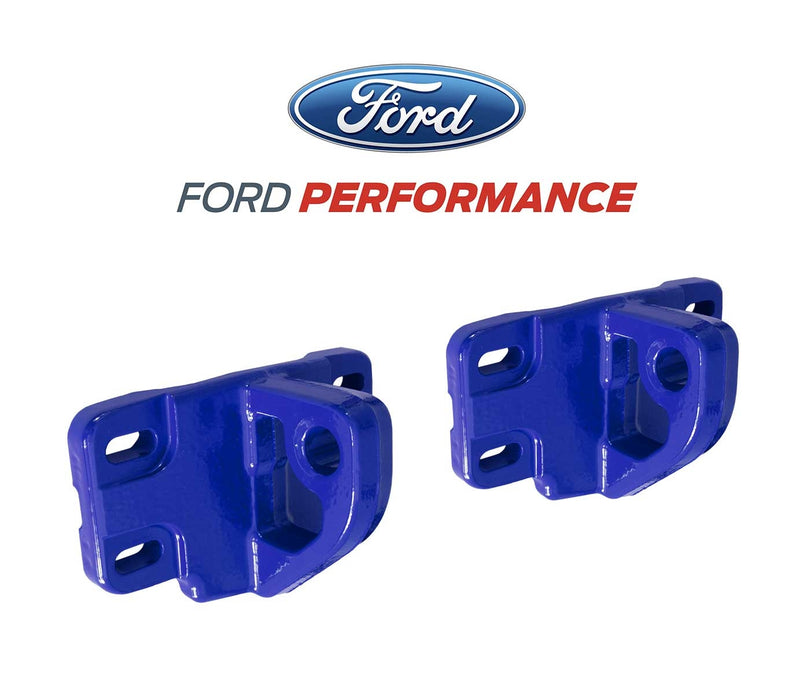 2021-2023 Bronco Ford Performance OEM M-18954-BB Blue Front Tow Hooks Pair