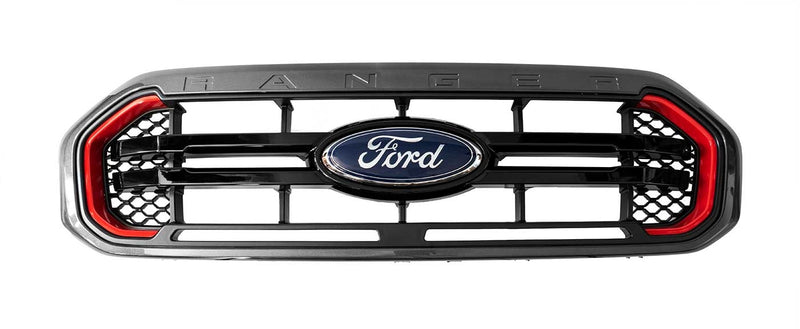 2019-2023 Ranger Genuine Ford OEM Tremor Front Grille Black & Red w/ Ford Emblem