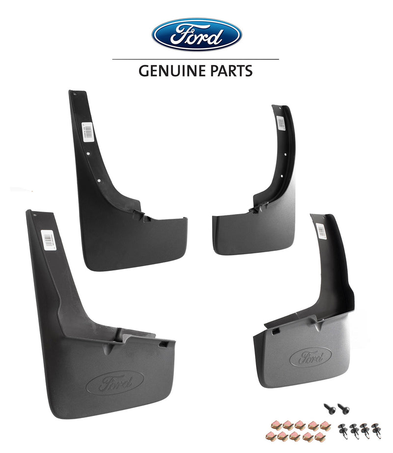 2019-2023 Ford Ranger OEM Black Front & Rear Mud Flaps Splash Guards - Set of 4