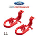 2019-2023 Ranger OEM Ford Performance M-18954-RA Red Front Tow Hooks Pair
