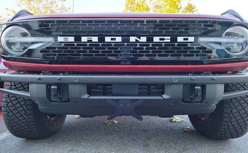 2021-2023 Bronco HD Modular Bumper w/ ACC Removable Front License Plate Bracket