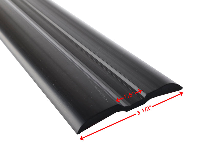1979-1984 Mustang Rear of Quarter Body Trim Moldings Black Passenger Side RH