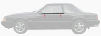 1987-1993 Mustang Coupe & Hatchback Door Beltline & Rubber Seals Moldings 4 pcs