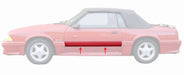 1987-1993 Ford Mustang GT Door Body Side Trim Moldings Mouldings - Pair LH RH