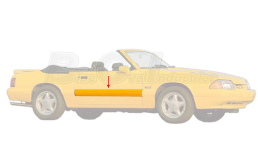 1987-1993 Mustang LX Door Body Side Molding Moulding - RH Passenger Side
