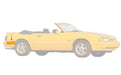 1987-1993 Ford Mustang LX Rear of Quarter Body Bumper Molding Moulding - RH