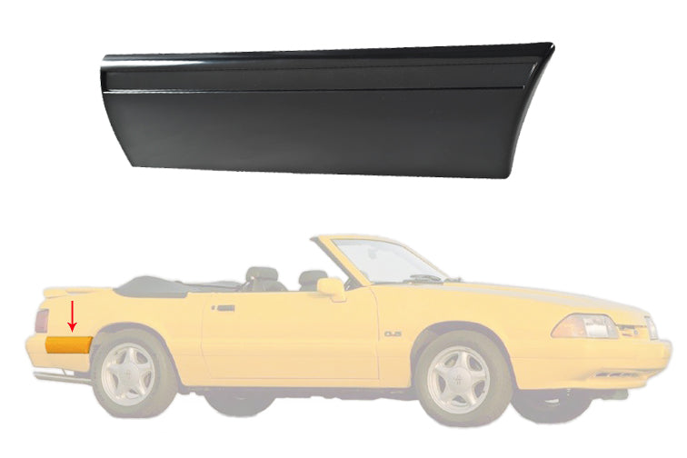 1987-1993 Ford Mustang LX Rear of Quarter Body Bumper Molding Moulding - RH
