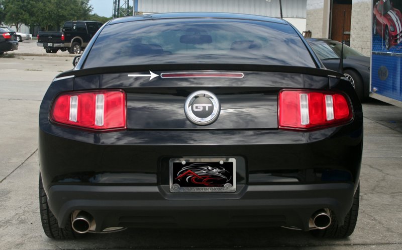 2010-2014 Mustang Polished Third 3rd Brake Light Trim Ring Surround, USA Made