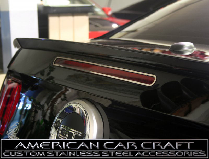 2010-2014 Mustang Polished Third 3rd Brake Light Trim Ring Surround, USA Made