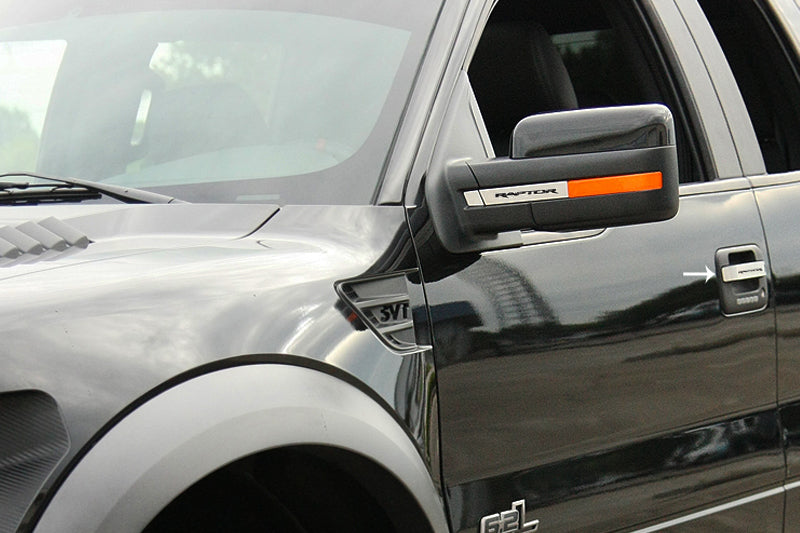2010-2014 Ford F-150 Raptor Extended Cab Brushed Stainless Door Handles Pulls