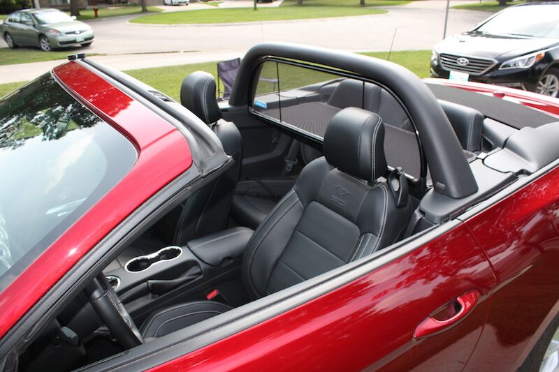 15 - 23 Mustang Convertible Wind Deflector Kit, NO Styling Bar 15 - 23 Mustang Convertible Wind Deflector Kit, NO Styling Bar