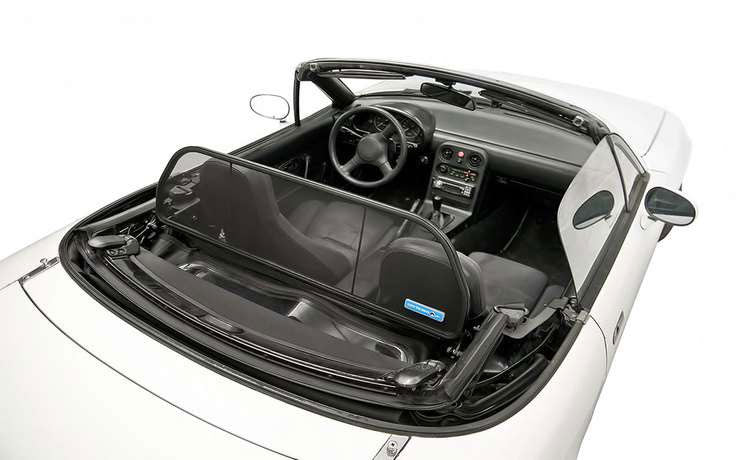 1989-2005 Mazda Miata Love The Drive Wind Screen Deflector Air Block Stop